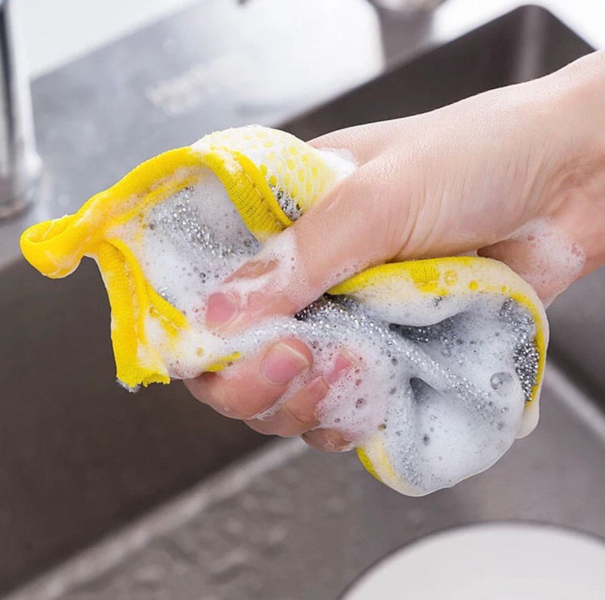 Double Sided Dishwashing Sponge, Pan Pot Dish Wash Sponge, Tableware Dish Washing Brush Double Sided Dishwashing Sponge, Pan Pot Dish Wash Sponge, Tableware Dish Washing Brush